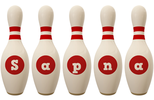 Sapna bowling-pin logo