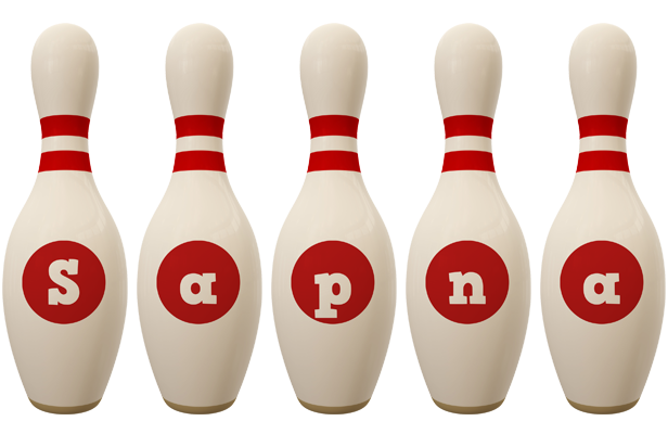 Sapna bowling-pin logo