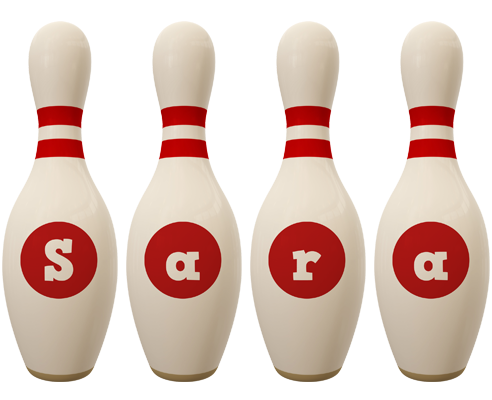 Sara bowling-pin logo