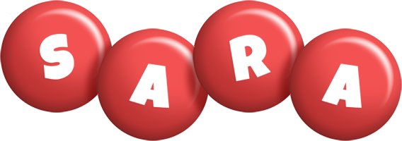 Sara candy-red logo