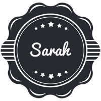 Sarah badge logo