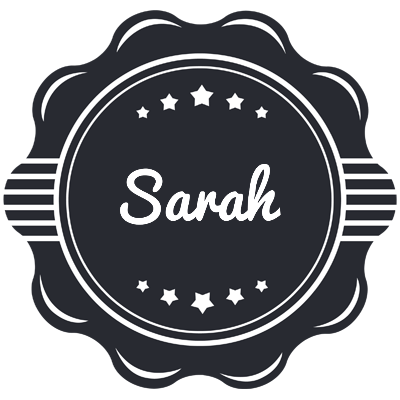 Sarah badge logo