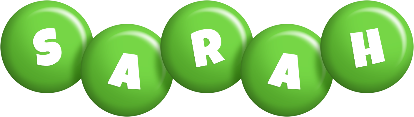Sarah candy-green logo