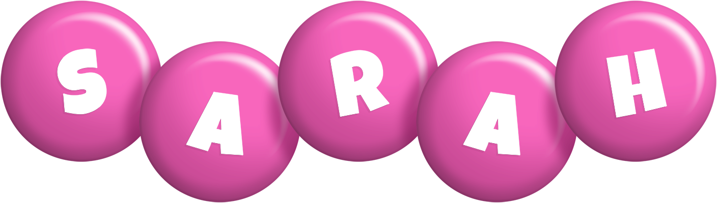 Sarah candy-pink logo