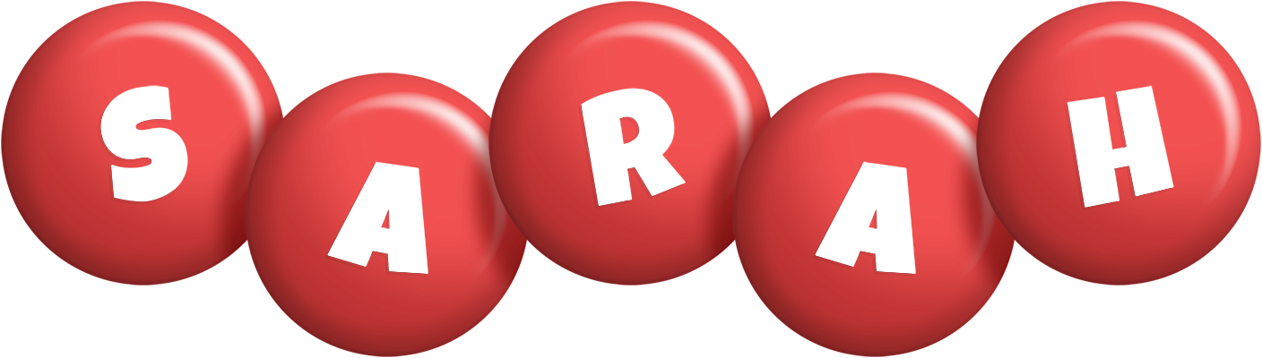 Sarah candy-red logo
