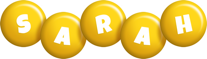 Sarah candy-yellow logo
