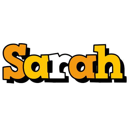Sarah cartoon logo