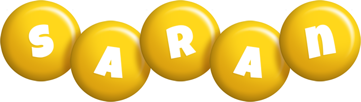 Saran candy-yellow logo