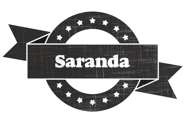 Saranda grunge logo