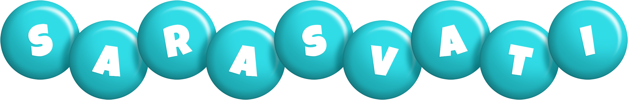 Sarasvati candy-azur logo