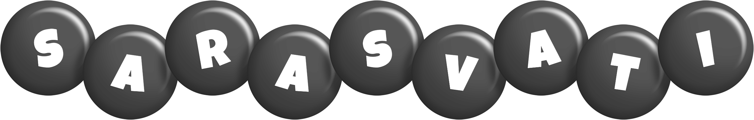 Sarasvati candy-black logo