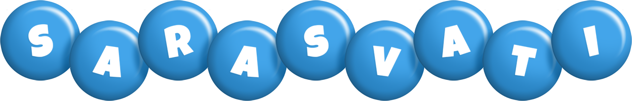 Sarasvati candy-blue logo