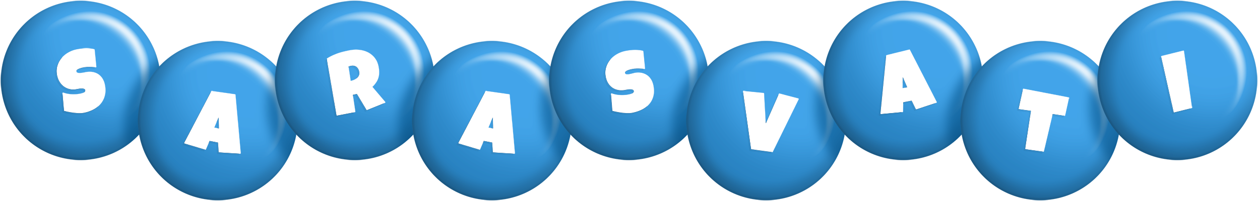Sarasvati candy-blue logo