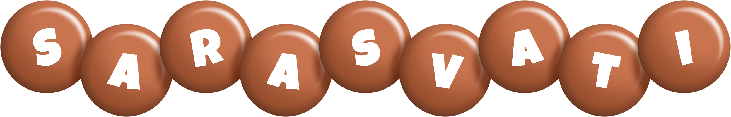 Sarasvati candy-brown logo