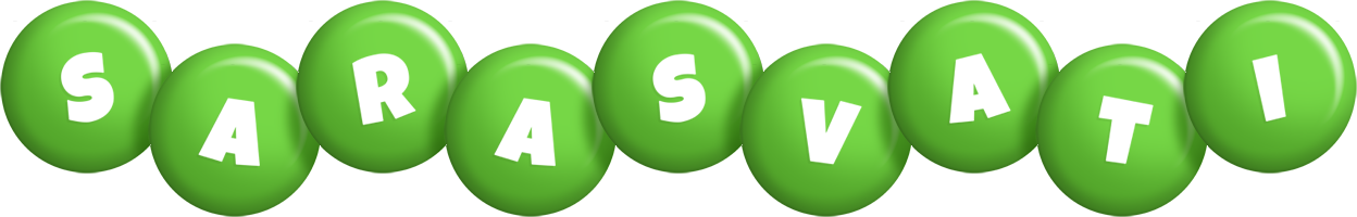 Sarasvati candy-green logo