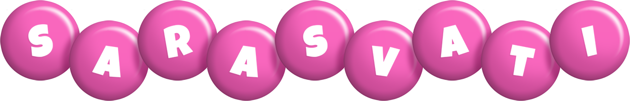 Sarasvati candy-pink logo