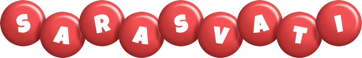 Sarasvati candy-red logo