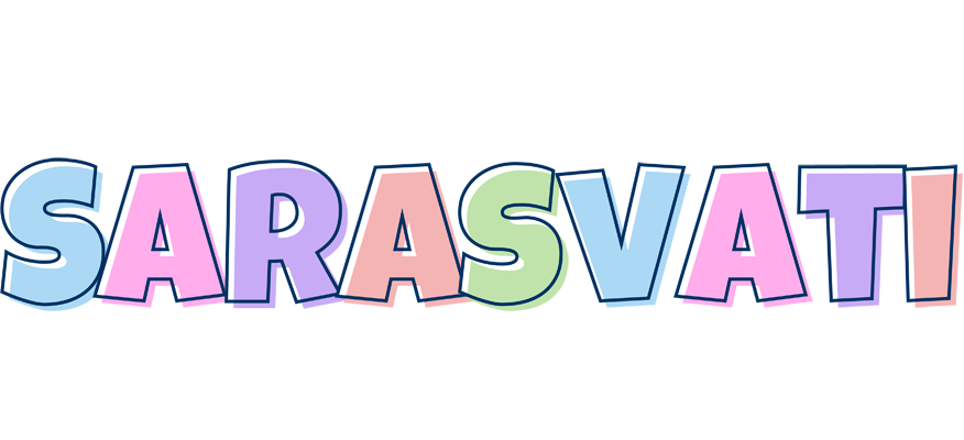 Sarasvati pastel logo