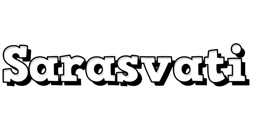 Sarasvati snowing logo