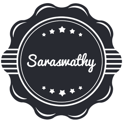 Saraswathy badge logo
