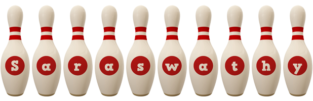 Saraswathy bowling-pin logo