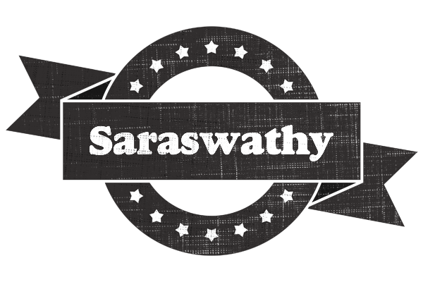 Saraswathy grunge logo