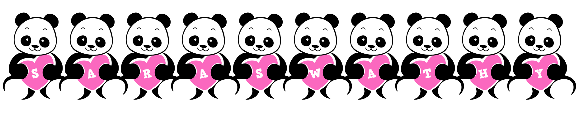 Saraswathy love-panda logo