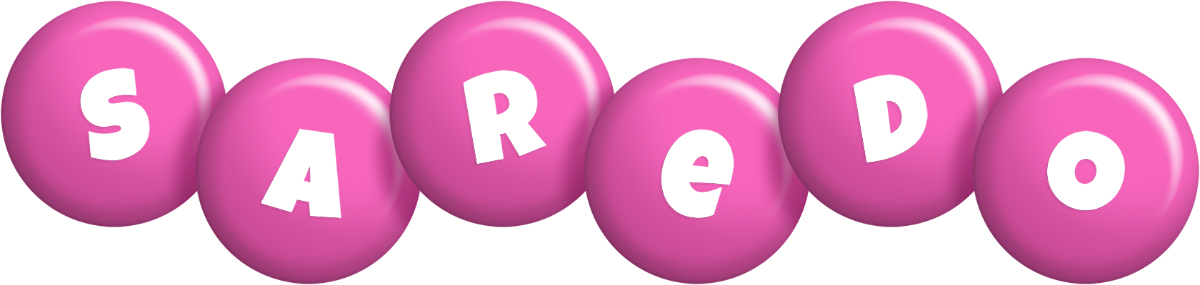 Saredo candy-pink logo