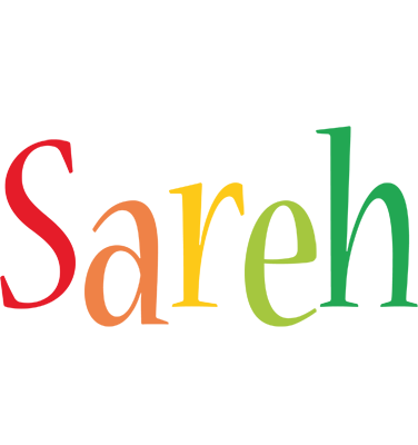 Sareh birthday logo