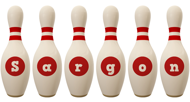 Sargon bowling-pin logo