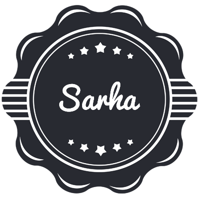 Sarha badge logo