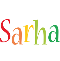 Sarha birthday logo