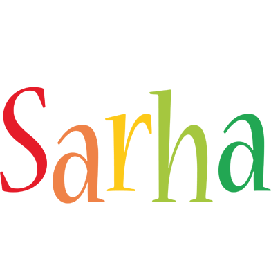 Sarha birthday logo