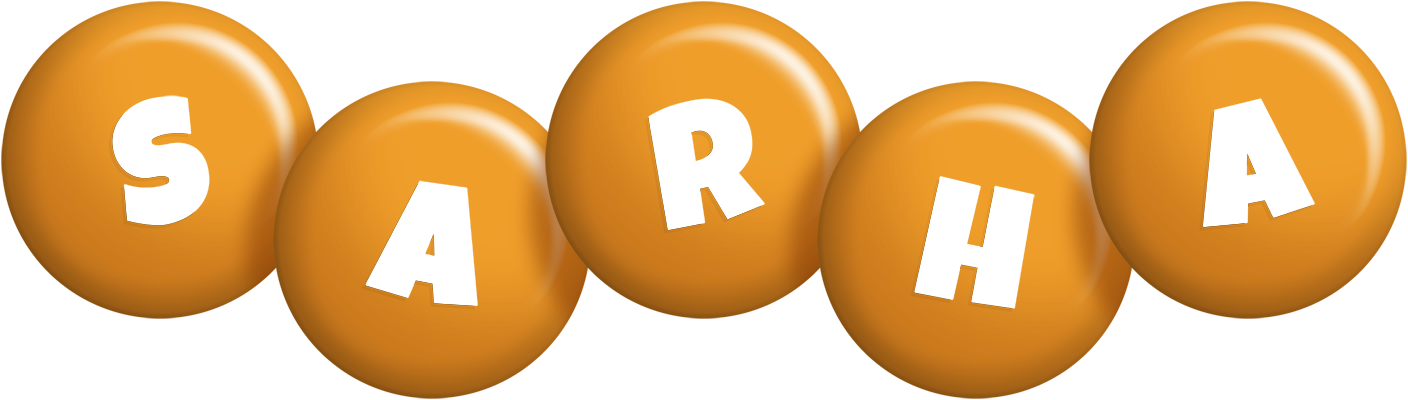 Sarha candy-orange logo