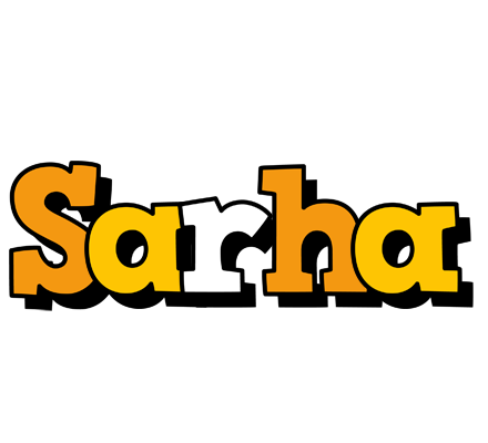 Sarha cartoon logo