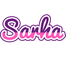 Sarha cheerful logo