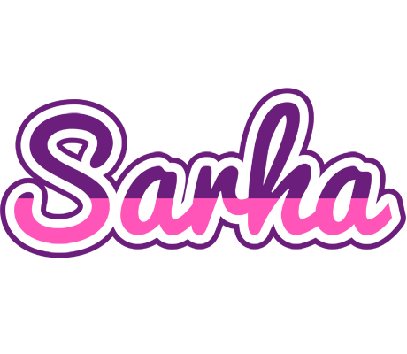 Sarha cheerful logo