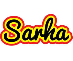 Sarha flaming logo