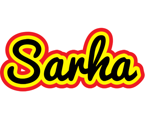 Sarha flaming logo