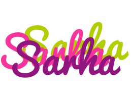 Sarha flowers logo