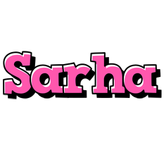 Sarha girlish logo