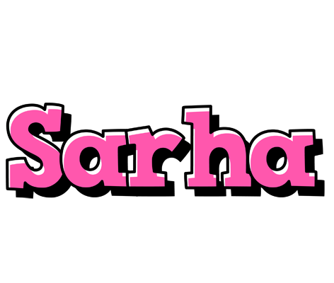 Sarha girlish logo
