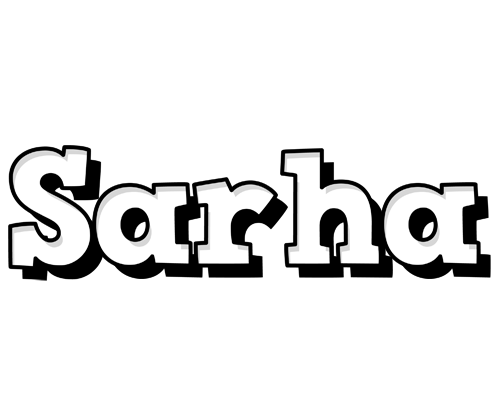 Sarha snowing logo