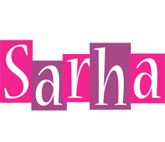 Sarha whine logo