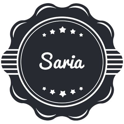 Saria badge logo
