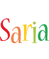 Saria birthday logo