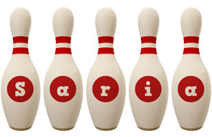 Saria bowling-pin logo