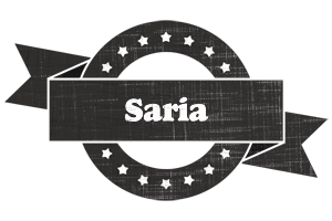 Saria grunge logo