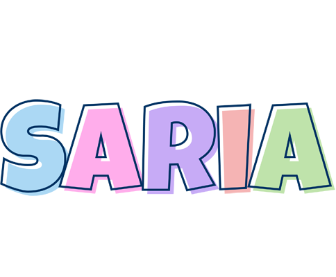 Saria pastel logo