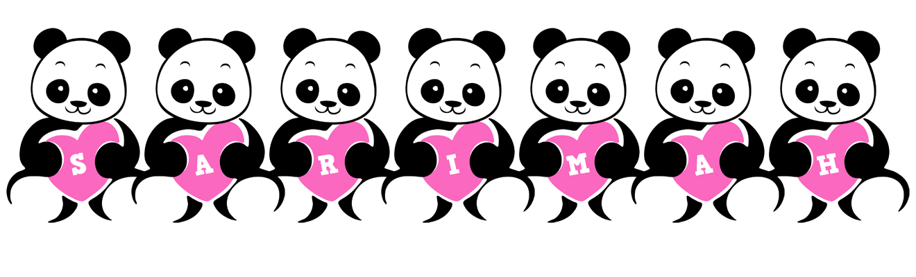 Sarimah love-panda logo